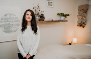 Chloe Larmand in her treatment room