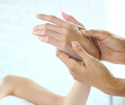 a pressure point on the hand